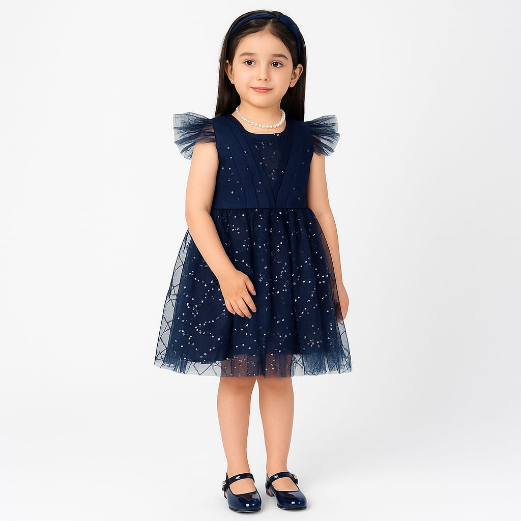 Fancy Frock Navy Blue