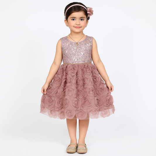 Peach Pink Fancy Frock