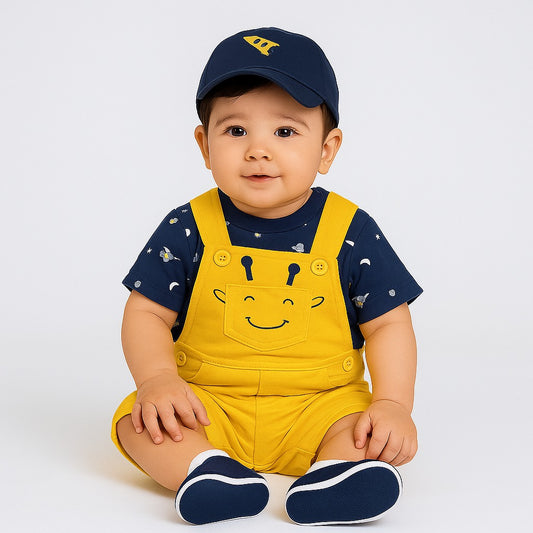 Boy Dangri Yellow/Blue