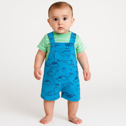 Boy Dangri Green/Blue