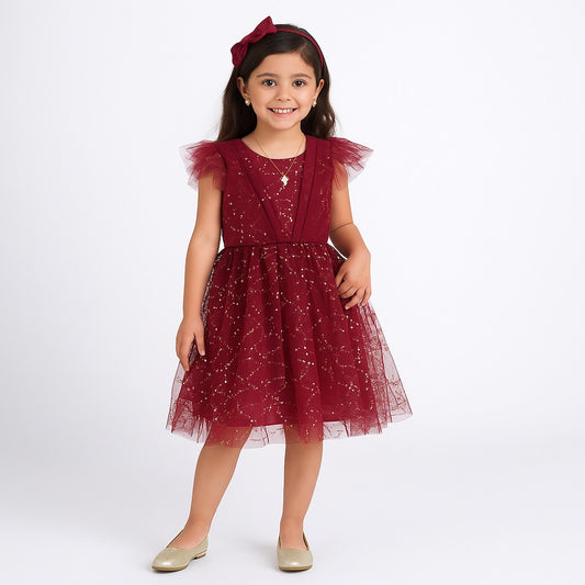 Fancy Frock Mahroon